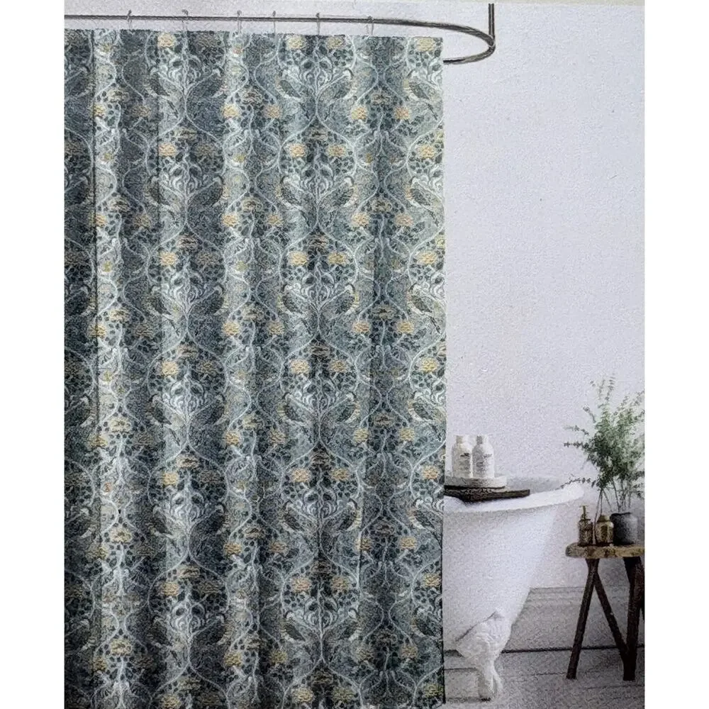 William Morris & Co Shower Curtain 72x72” Green Seasons By May Botanical Birds